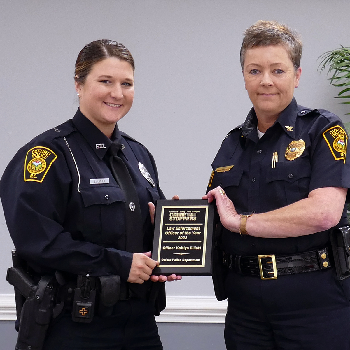 Law Enforcement Officer of the Year-Oxford Police Dept