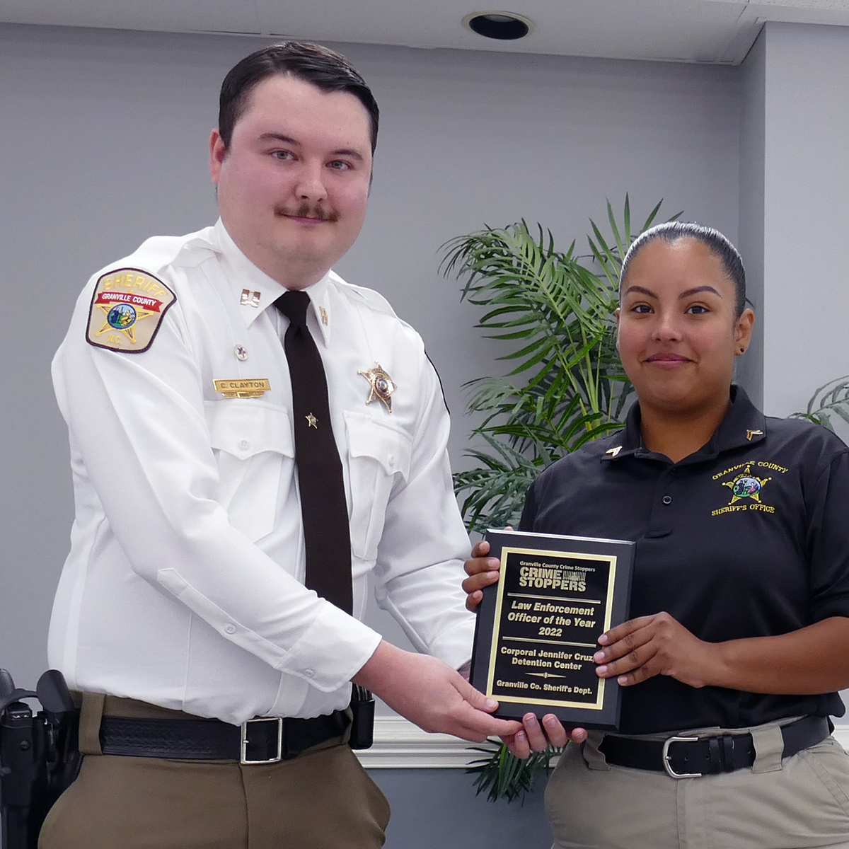 Law enforcement officer of the Year-Granville County Sheriff